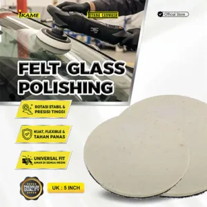 Felt glass polishing 5 inch
